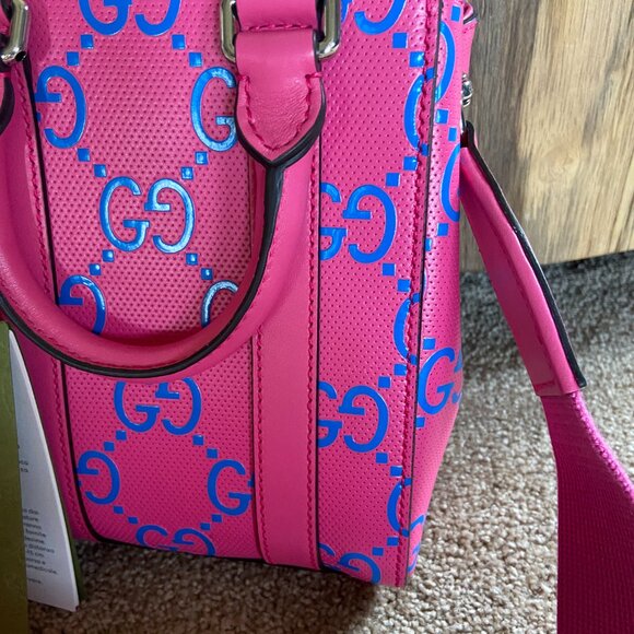 GUCCI GG MINI CONVERTIBLE TOTE BAG PINK - Picture 3 of 8